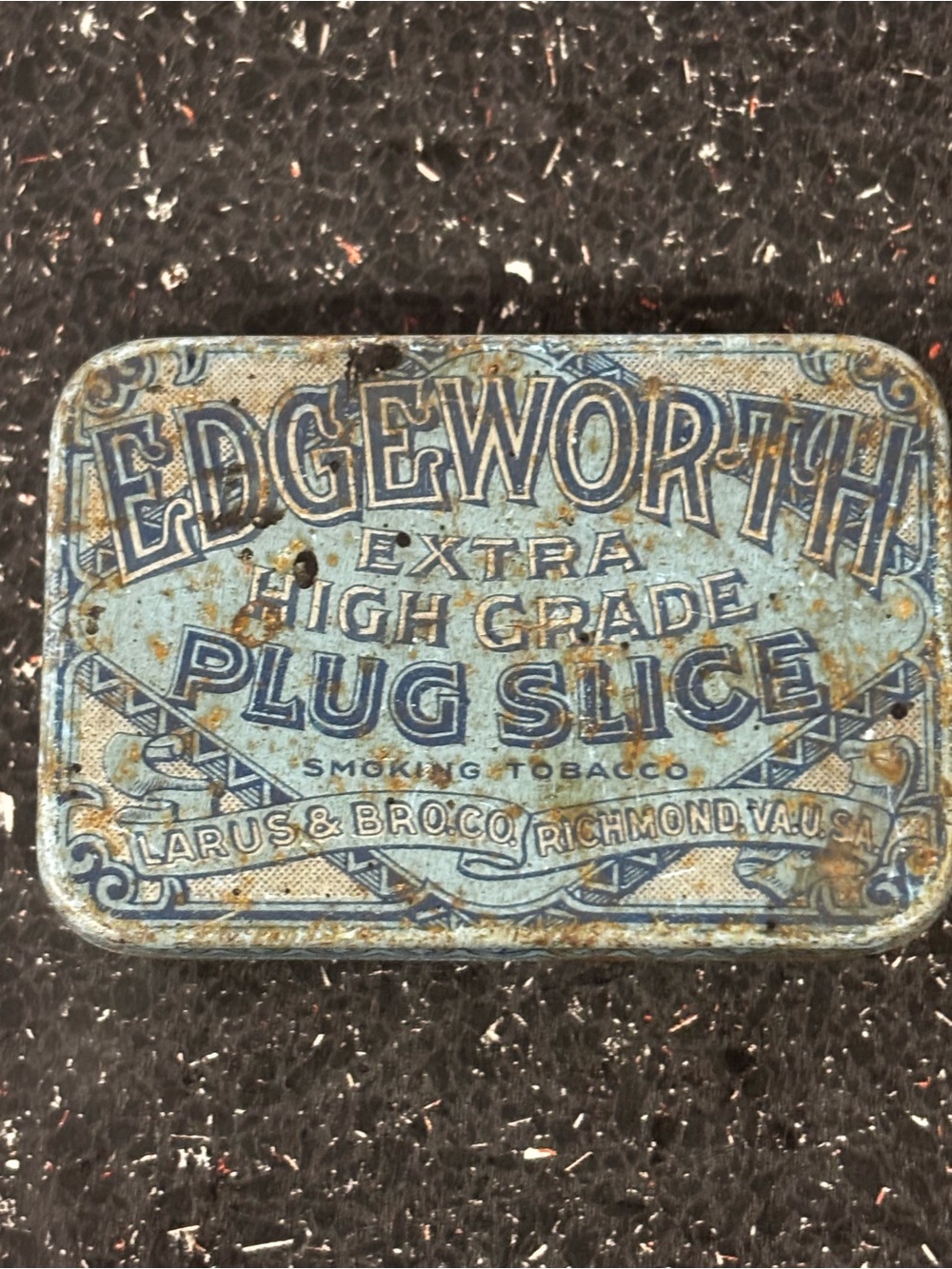 Edgeworth Brown Metal Tobacco Tin Panel
Antique